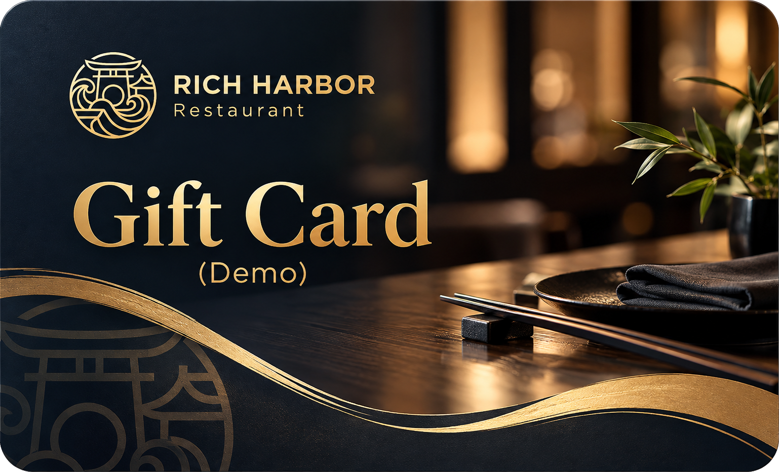 Rich Harbor Restaurant Gift Card - DEMO 3